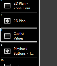 Highlighting CueList Values